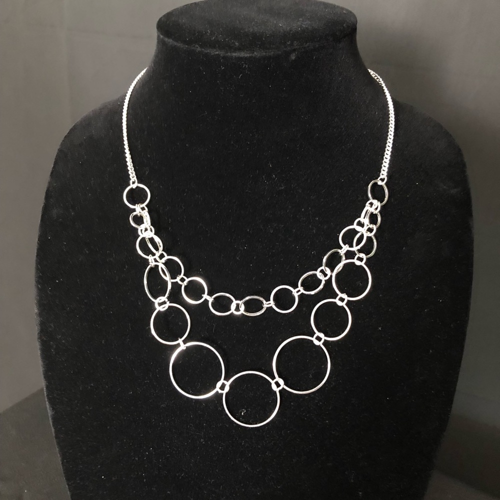 Silver Double Tier Necklace